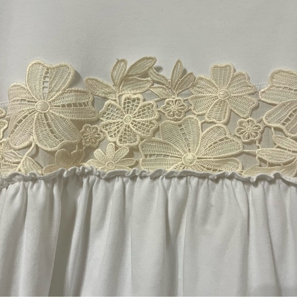 Flawed / SEE BY CHLOE Silk Cotton Blend Lace Summer Dress Size M - Picture 6 of 15